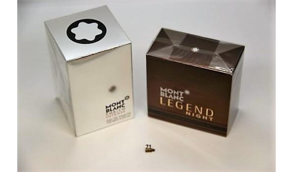 flacon eau de parfum MONTBLANC Legend Night 50ml en flacon eau de toilette MONTBLANC Emblem Intens, 100ml